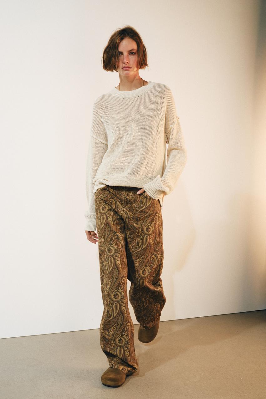 ZW COLLECTION MID-WAIST CURVED STRAIGHT JEANS