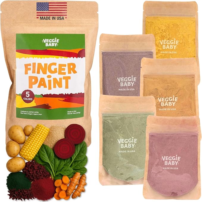 Veggie Baby Finger Paints for Toddlers