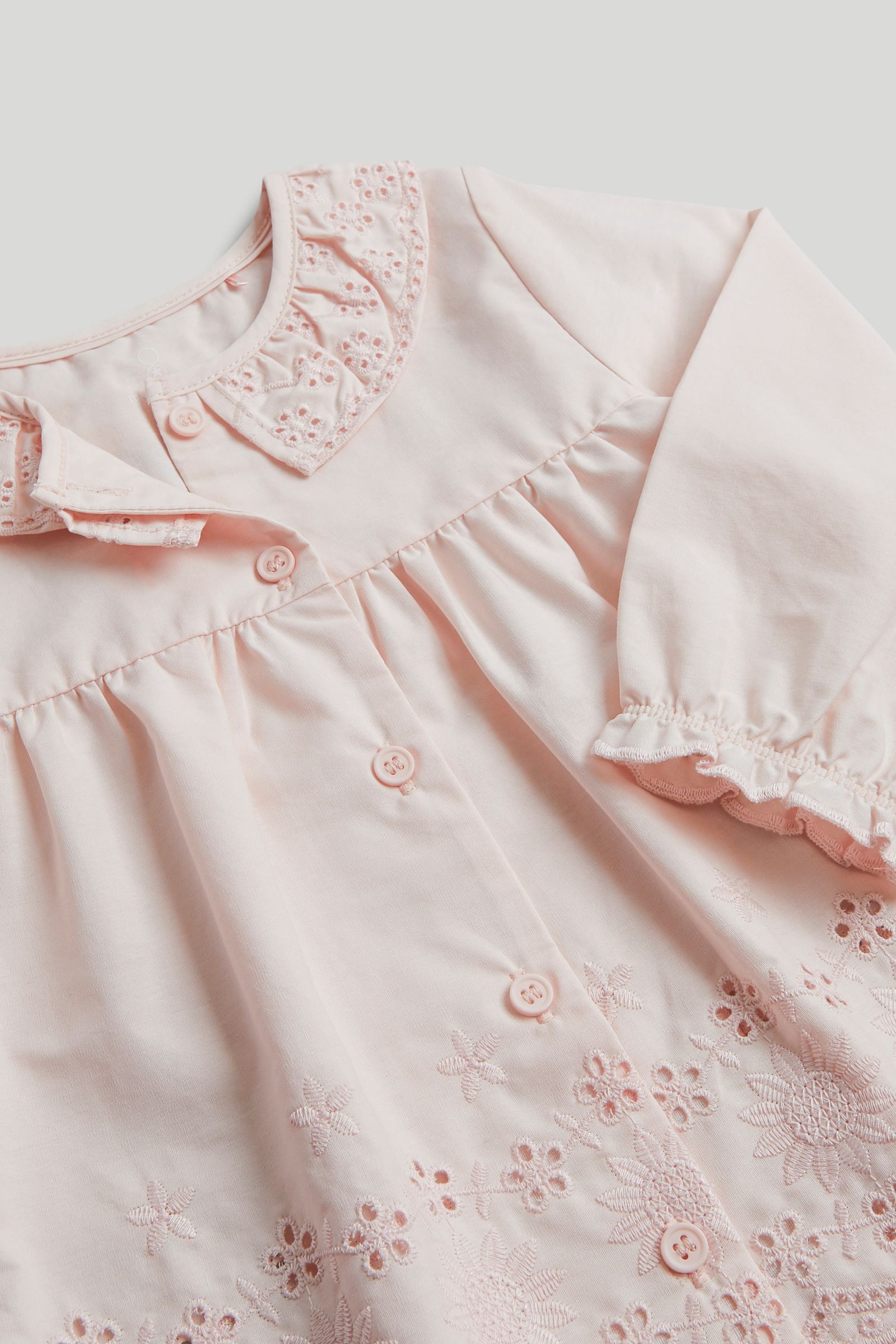 Pink Broderie Pyjamas