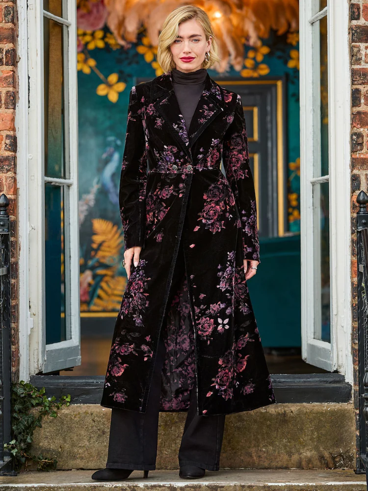 Next Icon Joe Browns Boutique Printed Velvet Coat