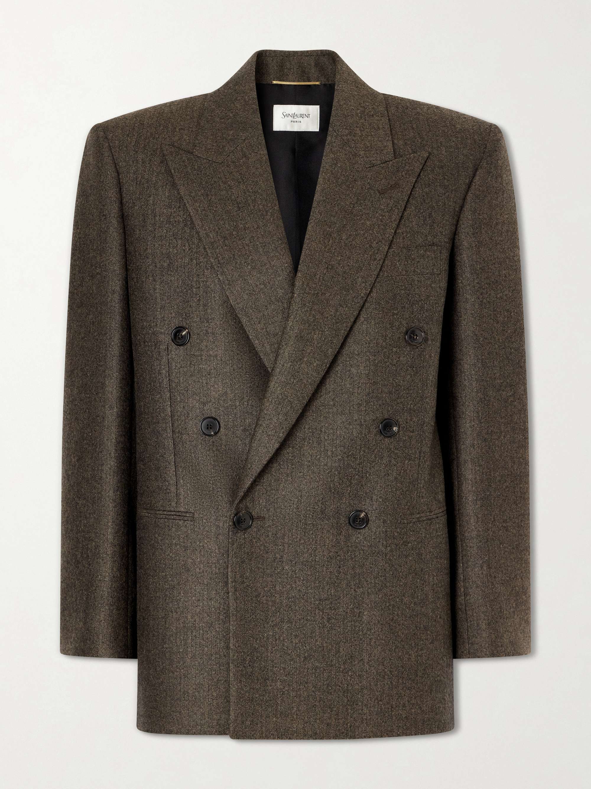 Double-breasted virgin wool blazer